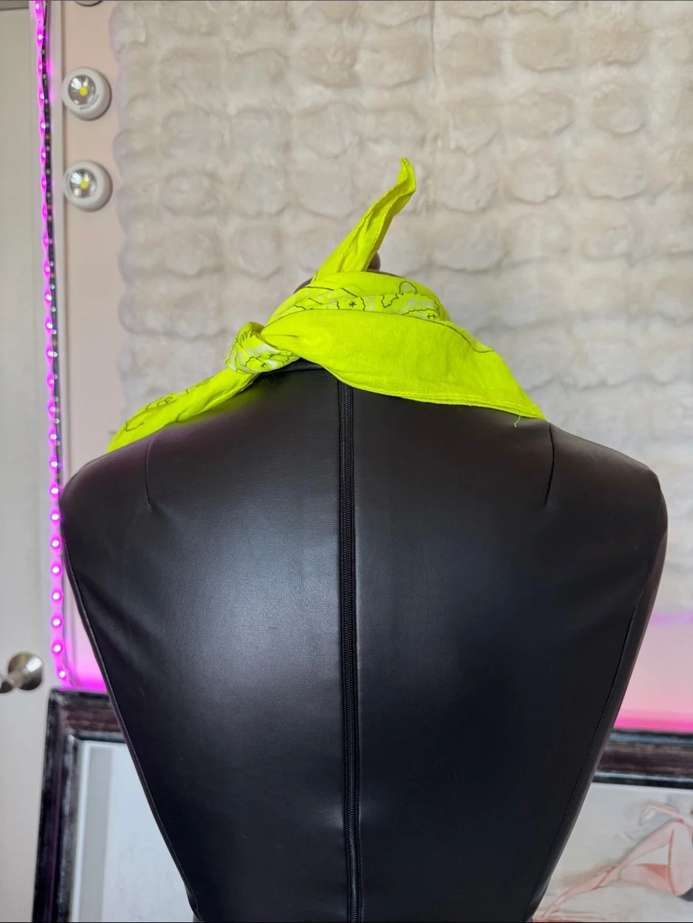 Neon Yellow Bandana Scarf - Women Accessories